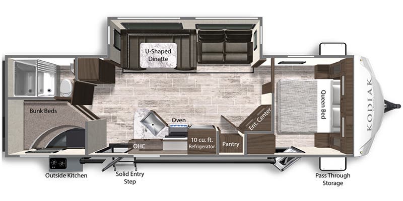 2022 DUTCHMEN KODIAK 289BHSL, , floor-plans-day image number 0